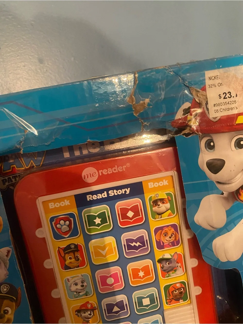 PAW Patrol Electronic Reader and 8-Book Library - New in box